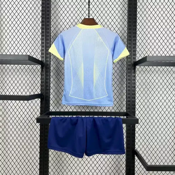 2025/2026 Barcelona Special Edition Blue Soccer Jersey(Kids Kit)