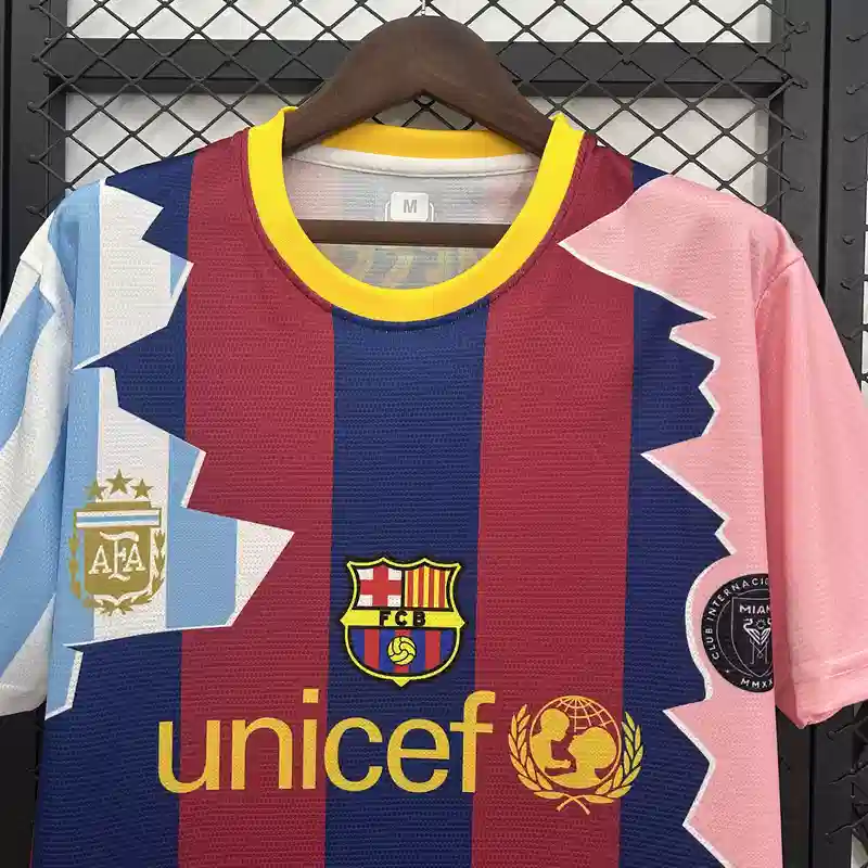 2025/2026 Barcelona Messi #10 Commemorative Edition Soccer Jersey Fan Edition