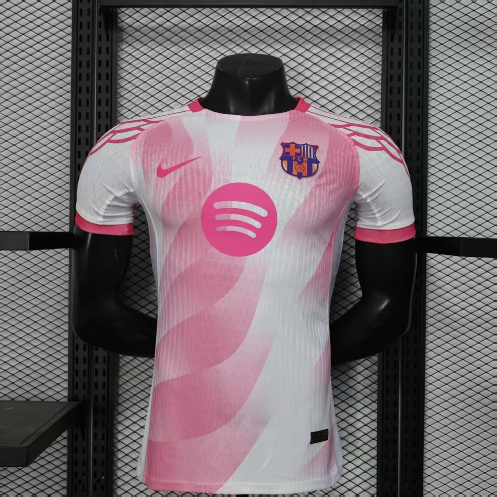 2025/2026 Player Version Barcelona Red White Special Edition Soccer Jersey