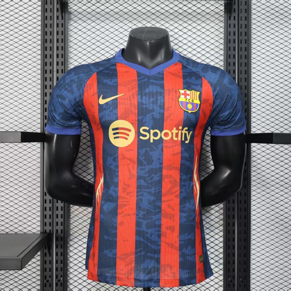 2025/2026 Player version Barcelona Red Blue Special Edition Soccer Jersey