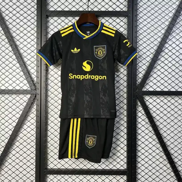 2025/2026 Manchester United Away Football Shirt Kids Kit