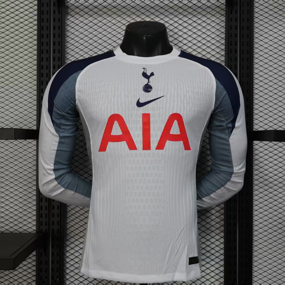 2025/2026 Tottenham Soccer Jersey Home Player version long sleeves