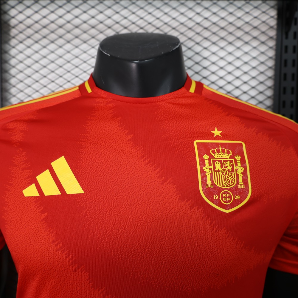 2024 Spain Home Football Shirt（ Player version ）