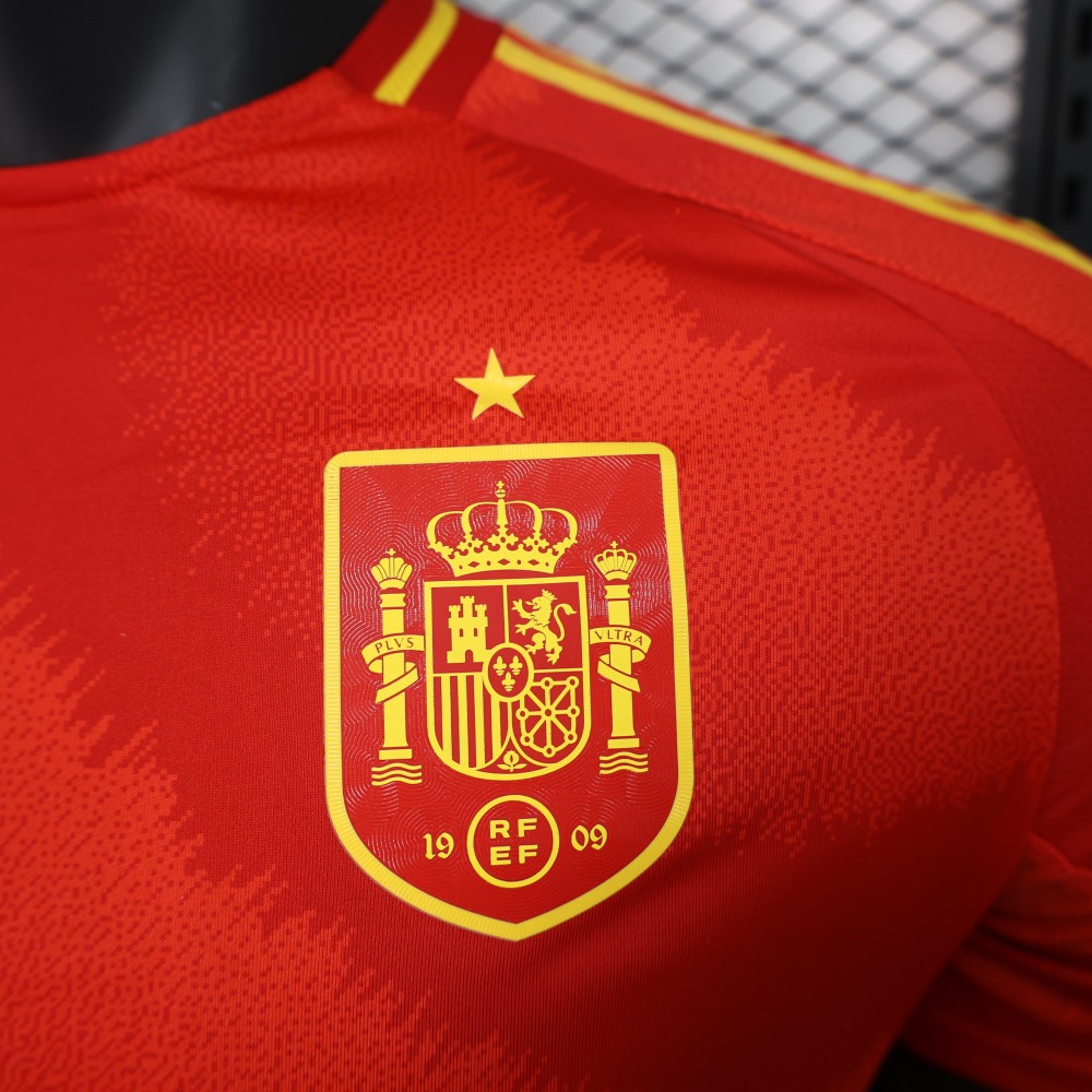 2024 Spain Home Football Shirt（ Player version ）