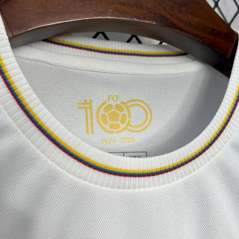 2024 Colombia 100th White Soccer Jersey（ Fans Edition ）