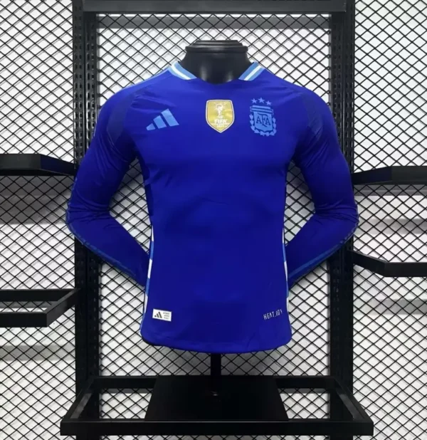 2024 Player Version Argentina Long Sleeve Soccer Jersey Home