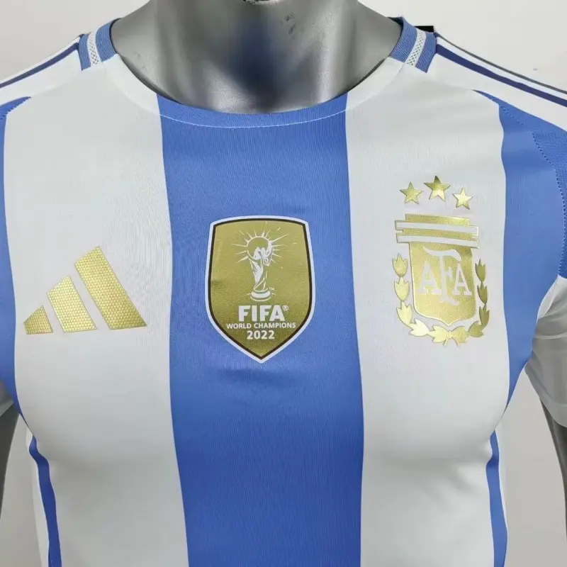 2024 Player Version Argentina Long Sleeve Soccer Jersey Home