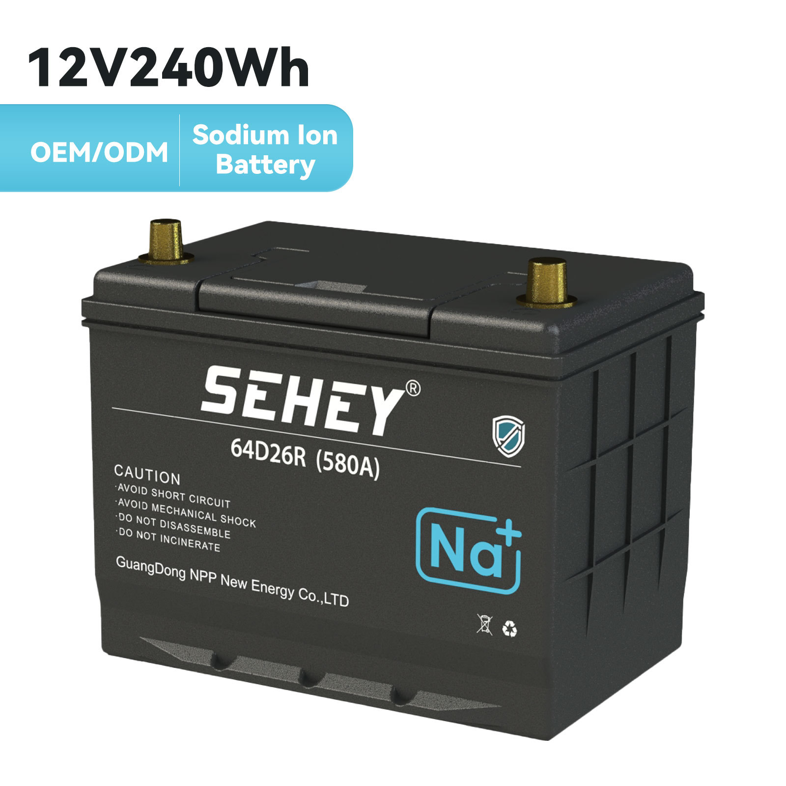 12v Sodium-ion Batteries High Discharge Sodium Ion Car Battery for Car Starter