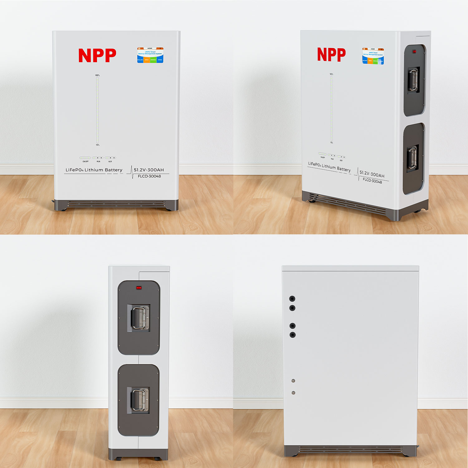 5kwh 10kwh 15kwh 16kwh Lithium Battery Lifepo4 Powerwall 48v 51.2v Home ...