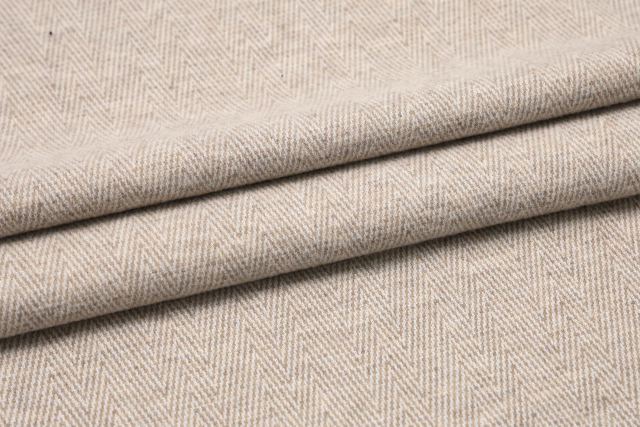 Cashmere - Like Fabric # 923 Wool Herringbone Fabric
