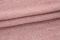 Cashmere - Like Fabric # 990 Berry Fleece Fine Stripe