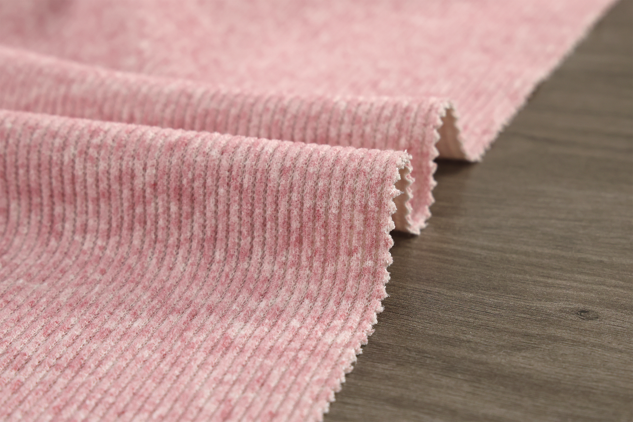 Cashmere - Like Fabric # 990 Berry Fleece Fine Stripe