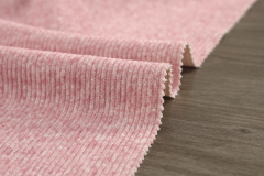 Cashmere - Like Fabric # 990 Berry Fleece Fine Stripe
