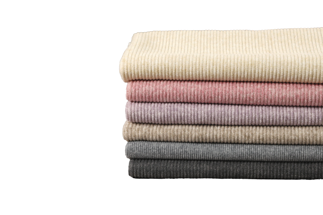 Cashmere - Like Fabric # 990 Berry Fleece Fine Stripe
