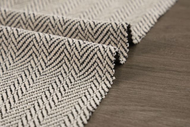 Silver Metallic Chenille-9931 Herringbone grid