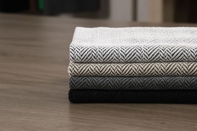 Silver Metallic Chenille-9931 Herringbone grid