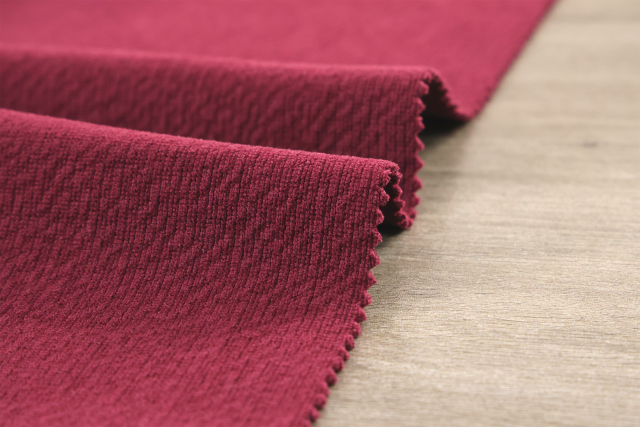 European cotton velvet jacquard fabric # 24004 Panda Stripe