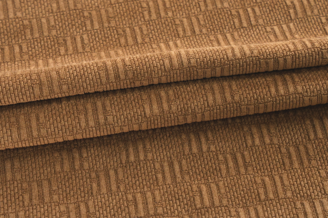 European cotton velvet jacquard fabric  # 24005 Double C