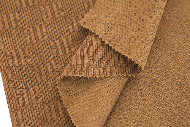 European cotton velvet jacquard fabric  # 24005 Double C