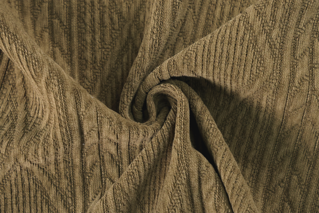 European cotton velvet jacquard fabric # 25014