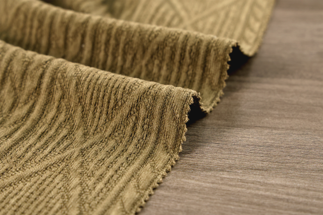 European cotton velvet jacquard fabric # 25014