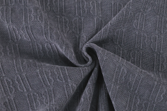 European cotton velvet jacquard fabric # IB Letter 24002