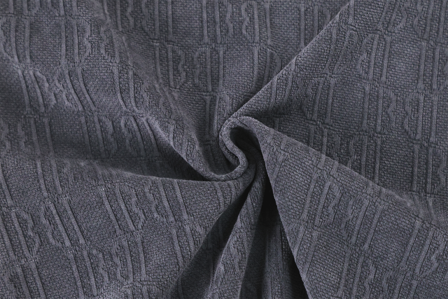 European cotton velvet jacquard fabric # IB Letter 24002