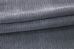 European cotton velvet jacquard fabric # IB Letter 24002