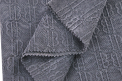 European cotton velvet jacquard fabric # IB Letter 24002
