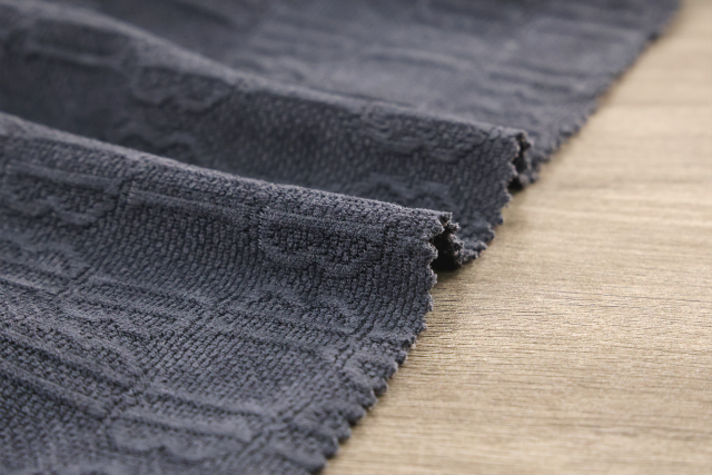 European cotton velvet jacquard fabric # IB Letter 24002