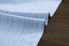 European cotton velvet jacquard fabric # Q289 Wheat Stripe Pattern