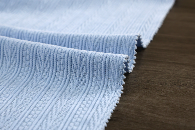 European cotton velvet jacquard fabric # Q289 Wheat Stripe Pattern