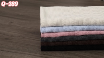 European cotton velvet jacquard fabric # Q289 Wheat Stripe Pattern