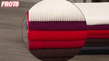 European cotton velvet jacquard fabric # FR078 Riviera Stripe