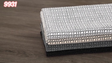 Silver Metallic Chenille-9931 Herringbone grid