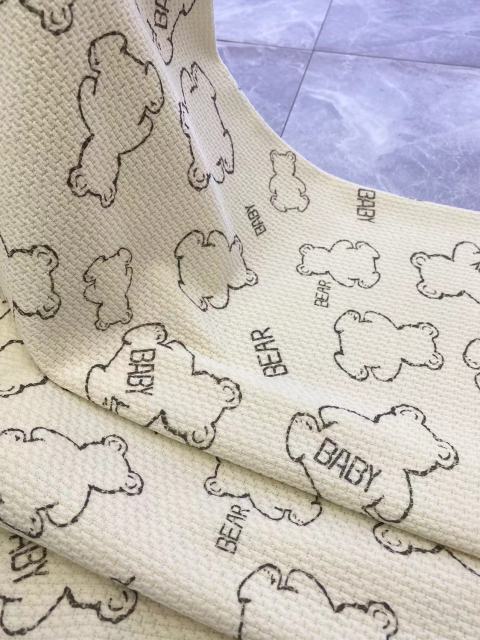 European Flannel Printed Fabric for cold weather - Bear Print