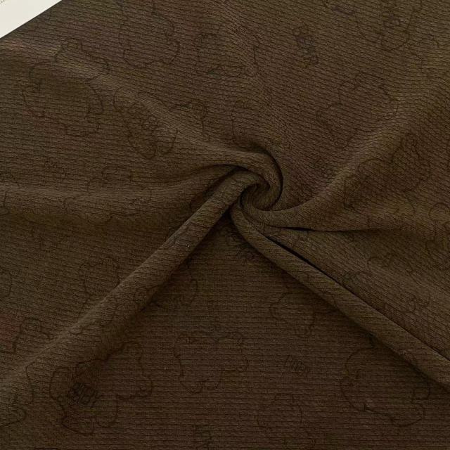 European Flannel Printed Fabric for cold weather - Bear Print