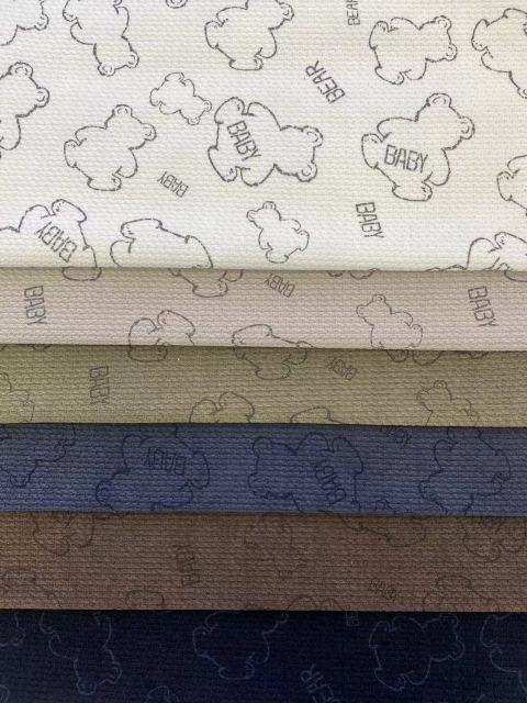 European Flannel Printed Fabric for cold weather - Bear Print