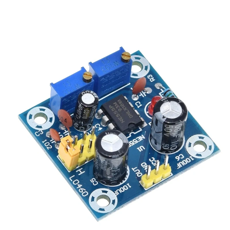 NE555 Pulse Frequency Duty Cycle Square Wave Rectangular Wave Signal Generator Adjustable 555 Board NE555P Module