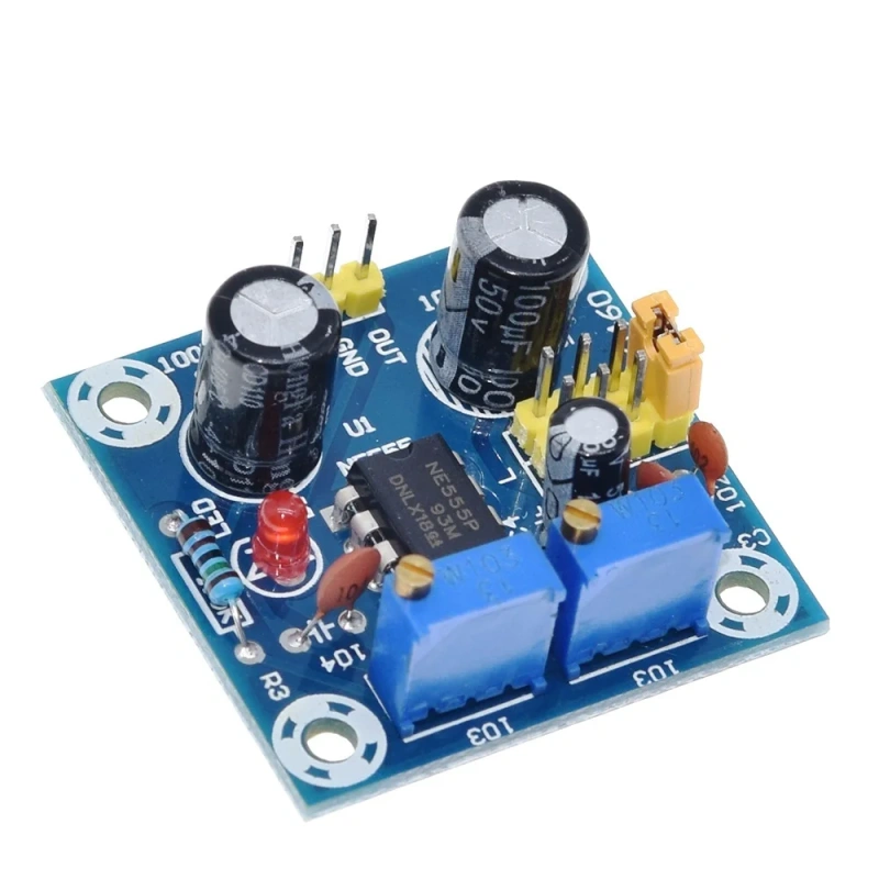 NE555 Pulse Frequency Duty Cycle Square Wave Rectangular Wave Signal Generator Adjustable 555 Board NE555P Module
