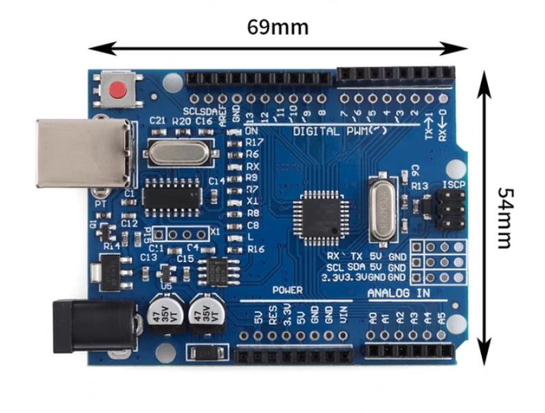 UNO R3 Development Board_FT232 ATmega328PB Improved Development Board