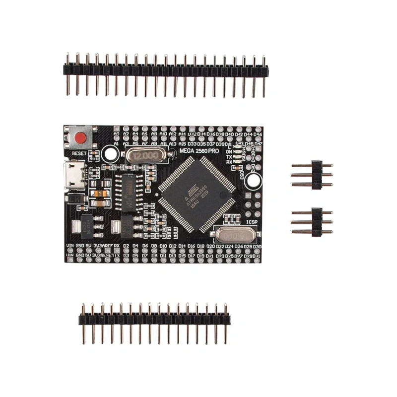 MEGA 2560 PRO incrustar CH340G/ATMEGA2560-16AU Chip con Pinheaders Compatible con Mega2560 USB expansion module