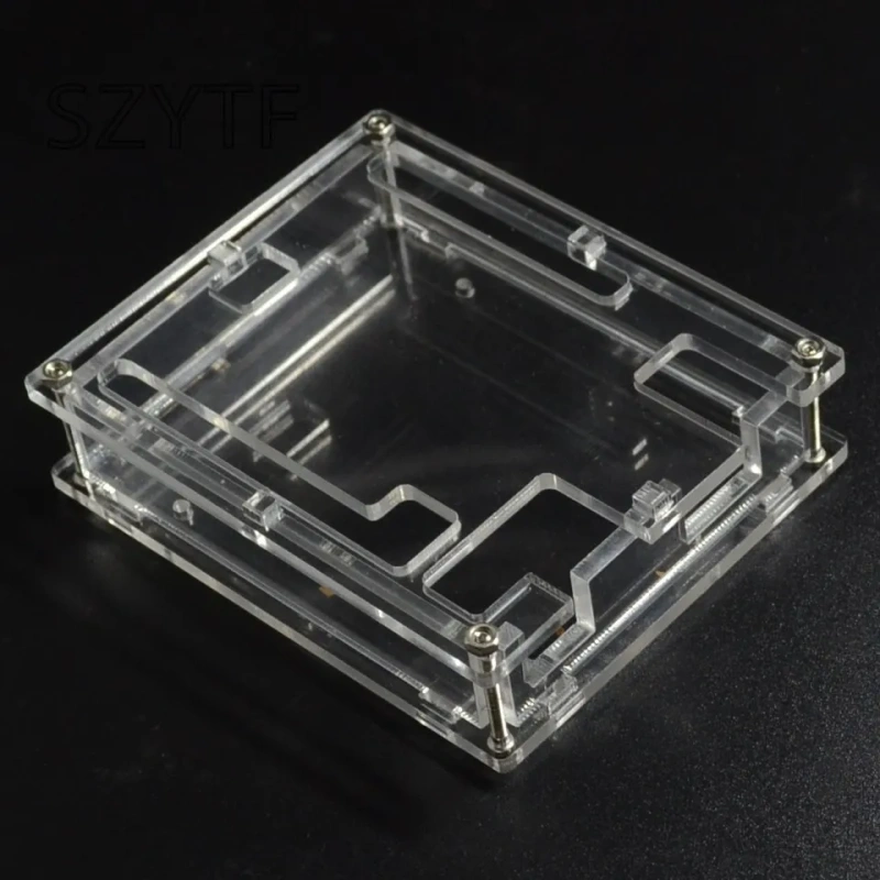 Black ABS Plastic Case Shell Transparent Box for Arduino UNO R3
