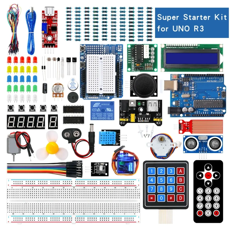 Suitable for UNO R3 Beginner Kit Official Version Upgrade Beginner Learning Kit Compatible with Arduino