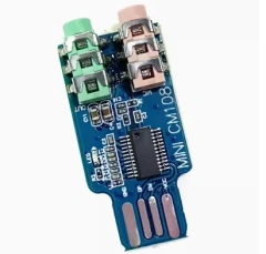 1PCS MINI CM108 USB Drive Free Laptop Computer External Sound Card Module