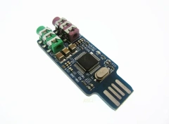 1PCS MINI CM108 USB Drive Free Laptop Computer External Sound Card Module