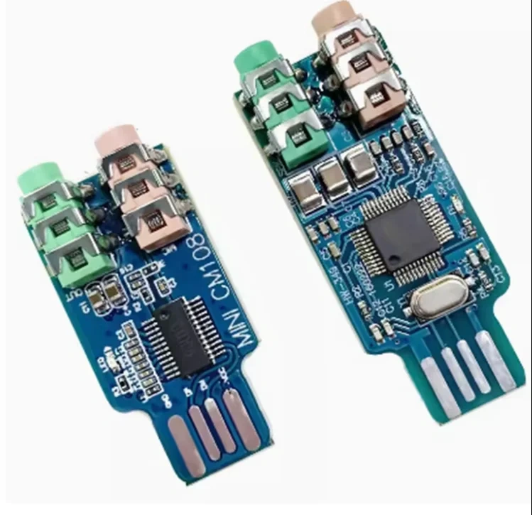 1PCS MINI CM108 USB Drive Free Laptop Computer External Sound Card Module