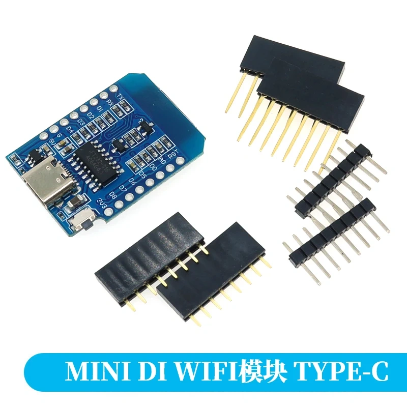 Wemos D1 Mini TYPE-C/MICRO USB ESP8266 ESP-12F CH340G V2 WIFI Development Board D1 Mini NodeMCU Lua IOT Board 3.3V With Pins