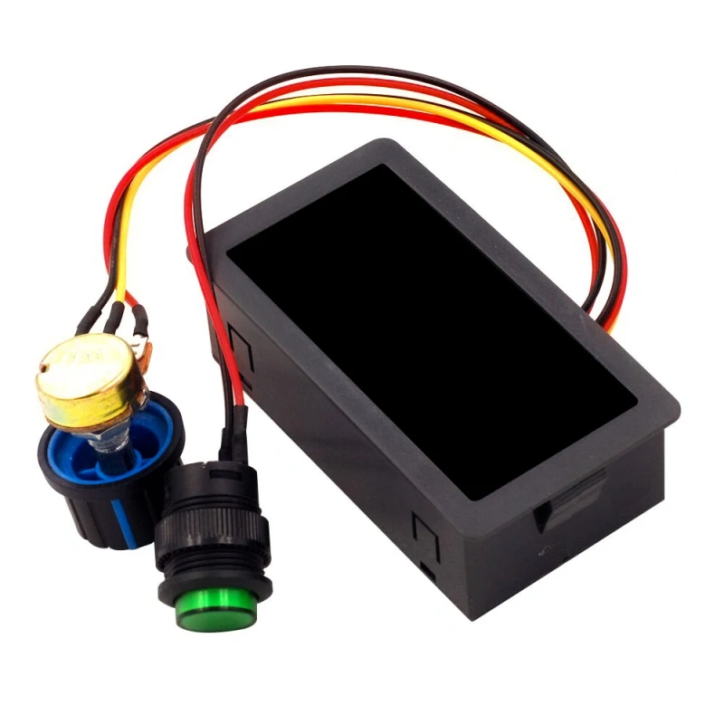 CCM5D PWM Controller Motor Speed Controller Knob Adjustment Stepless Speed Switch Controller LED Digital Display