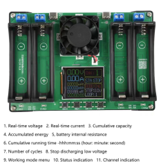 18650 Battery Capacity and Internal Resistance Tester